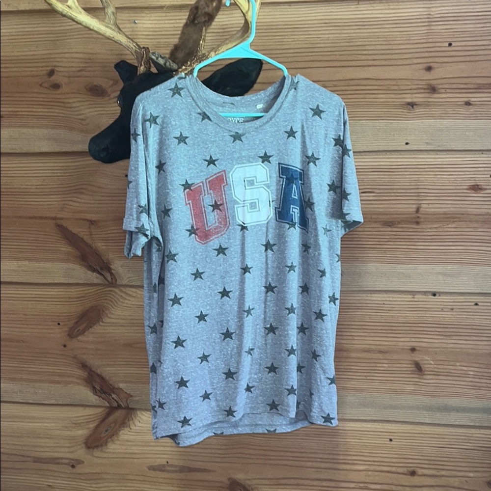 Gray Star Pattern Shirt